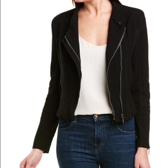 Blank NYC Jackets & Blazers - Blank NYC Denim Asymetrical Dual Zipper Jacket